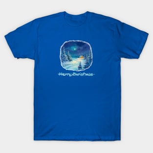 Winter landscape  Christmas w T-Shirt